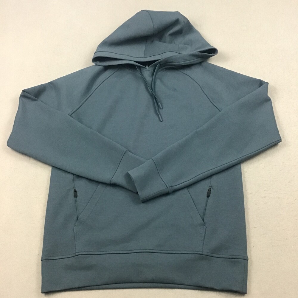 Ten Thousand Sweatshirt Men Small Blue Solid Midweight Tech Hoodie Performance S